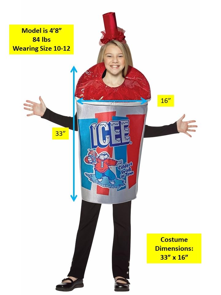 Disfraz Icee Sparkle Red para niño talla 10-12 miniatura 5