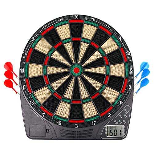 Best Sporting Diana electrónica, Diana con Pantalla LCD, 6 Dardos y Puntas de Repuesto, Diana automática, Liverpool, Liverpool