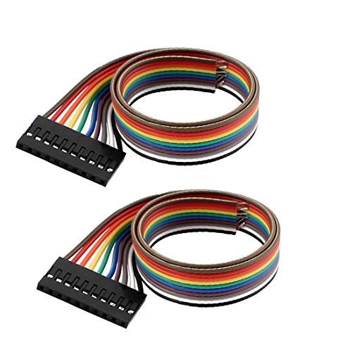 New Lon0167 2PCS 2.54mm Pitch 10P Female Breadboard Single Head Jumper Wire Cable 30cm Long(2 STÜCKE 2,54mm Pitch 10 P Weibliche Brotschneidebrett Einzigen Kopf Jumper Draht Kabel 30 cm Lange image 4