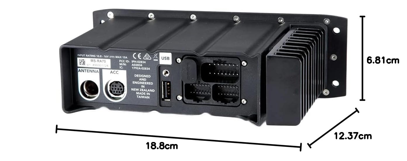 Fusion MS-RA70 Radio mit 4 x 50 W AM/FM/Bluetooth 2-Zonen USB drahtlose Steuerung für Fusion Link App.
