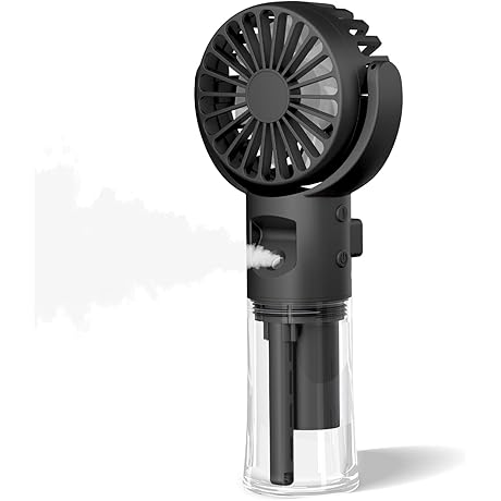 Cordless Mini Handheld Personal Fan with Humidification Spray