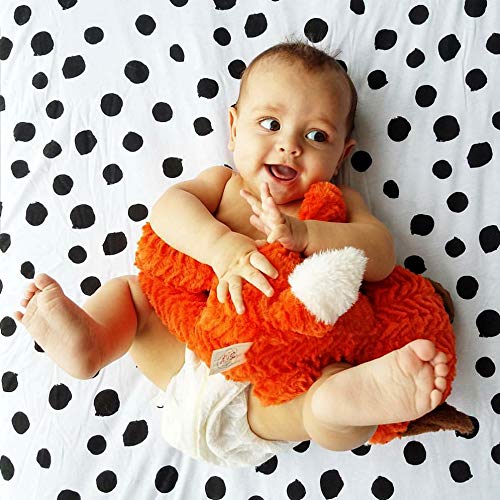 Ely'S & Co. 4336281533 Pack N Play Playard Sheet | Portable Crib Sheet Set 2 Pack Black And White Abstract Stripes And Dots thumb #6