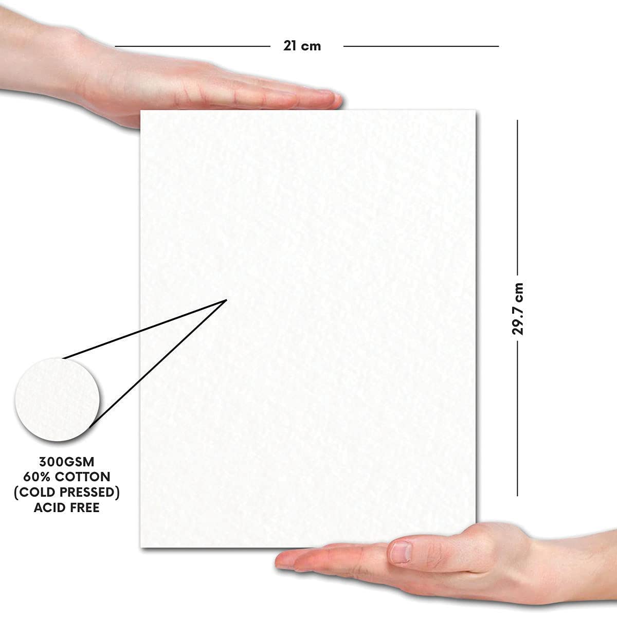 Zen Sangam A4 Expert Akwarela 300 g/m² 60% bawełna tłoczona na zimno podkładka papierowa do szkicowania - 24 arkusze (48 stron) - papier akwarelowy - książka akwarelowa (krajobraz A4)