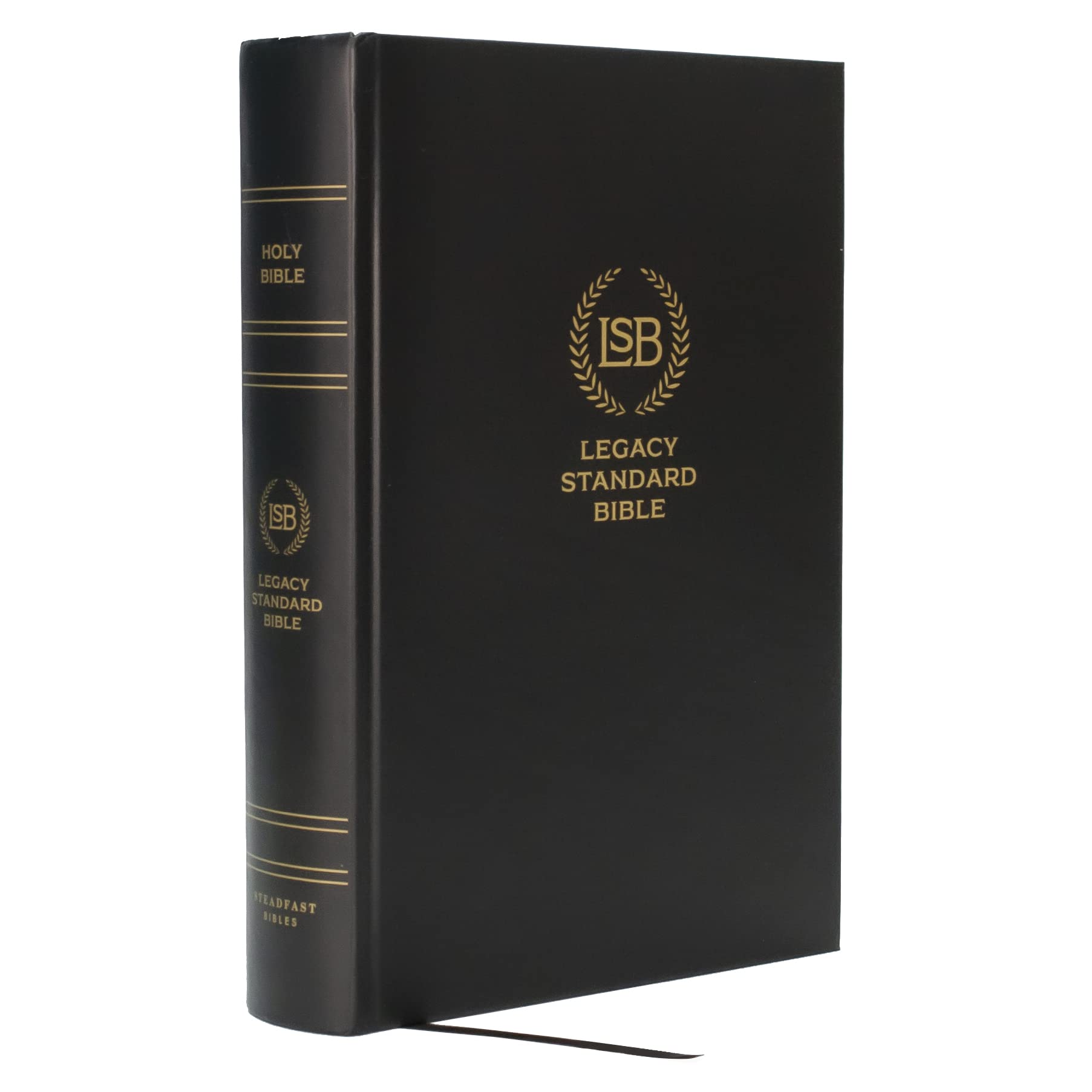 LSB Holy Bible, Large Print, Black Hardcover: Legacy Standard Bible in a Single-Column, Wide-Margin, Lay-Flat, Red Letter Format with Ribbon Marker and 40 GSM Paper