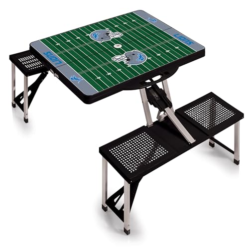 Image of PICNIC TIME NFL Picnic Table Portable Folding Table with Seats and Umbrella