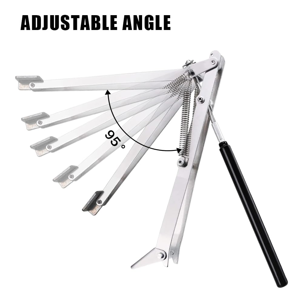 Verin Pour Serre, Ouverture Automatique Serre, Force de Levage Jusquà 15 kg, Double Ressort Verin Serre Automatique, Hauteur De Levage de 45 cm, Ouvre Fenêtre de Serre Et Abri de Jardin