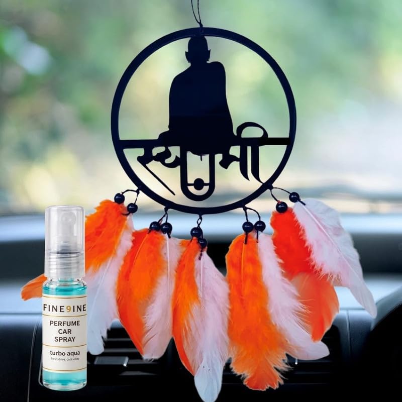 Shree Swami Samarth Car Hanging Acrylic | Spiritual Car Decor with Free Paper Perfume | Rearview Mirror Hanging Accessory with Long-Lasting Fragrance | Car, Home & Office Gift-image-38