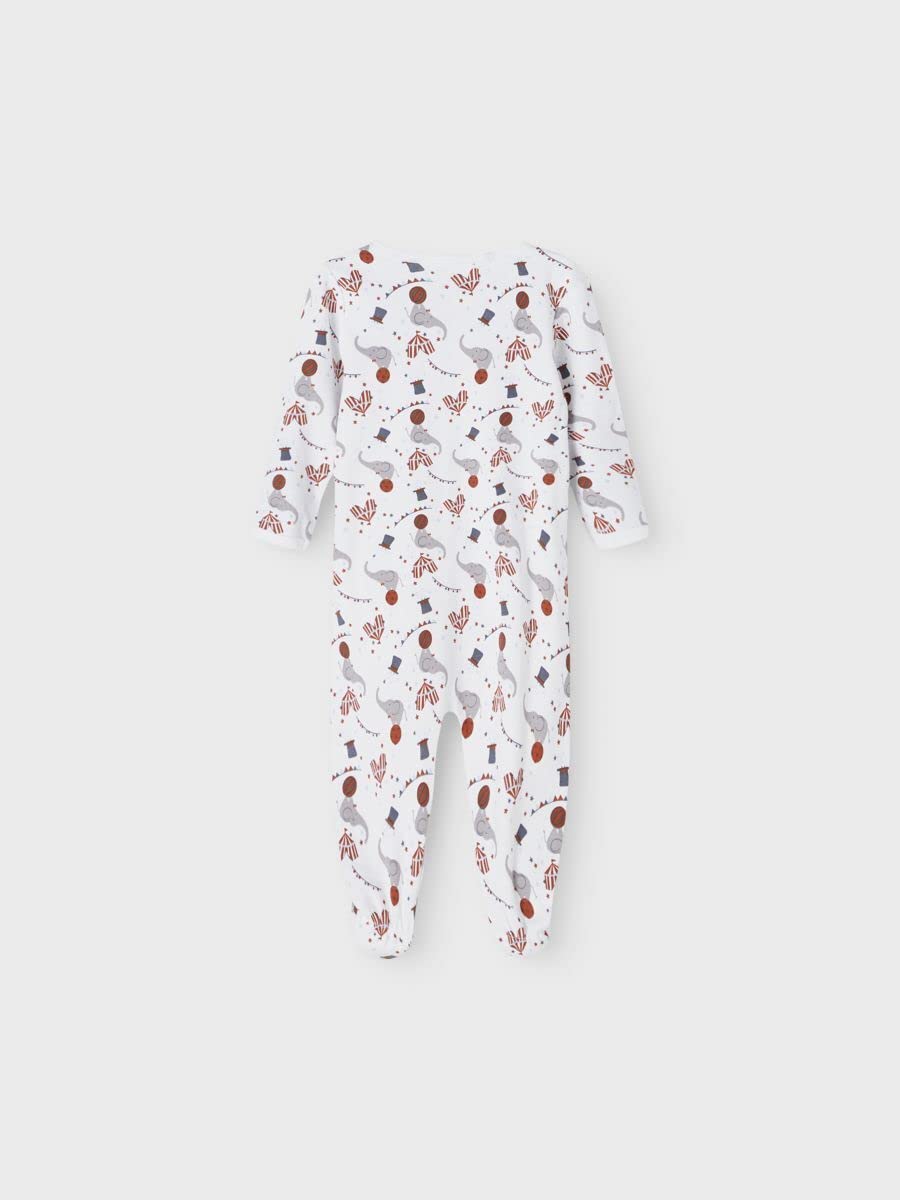 NAME IT Kapcie dla niemowlęcia/dziecka Uniseks - dzieci Nbnnightsuit 2p W/F Grey Mel Circus Noos