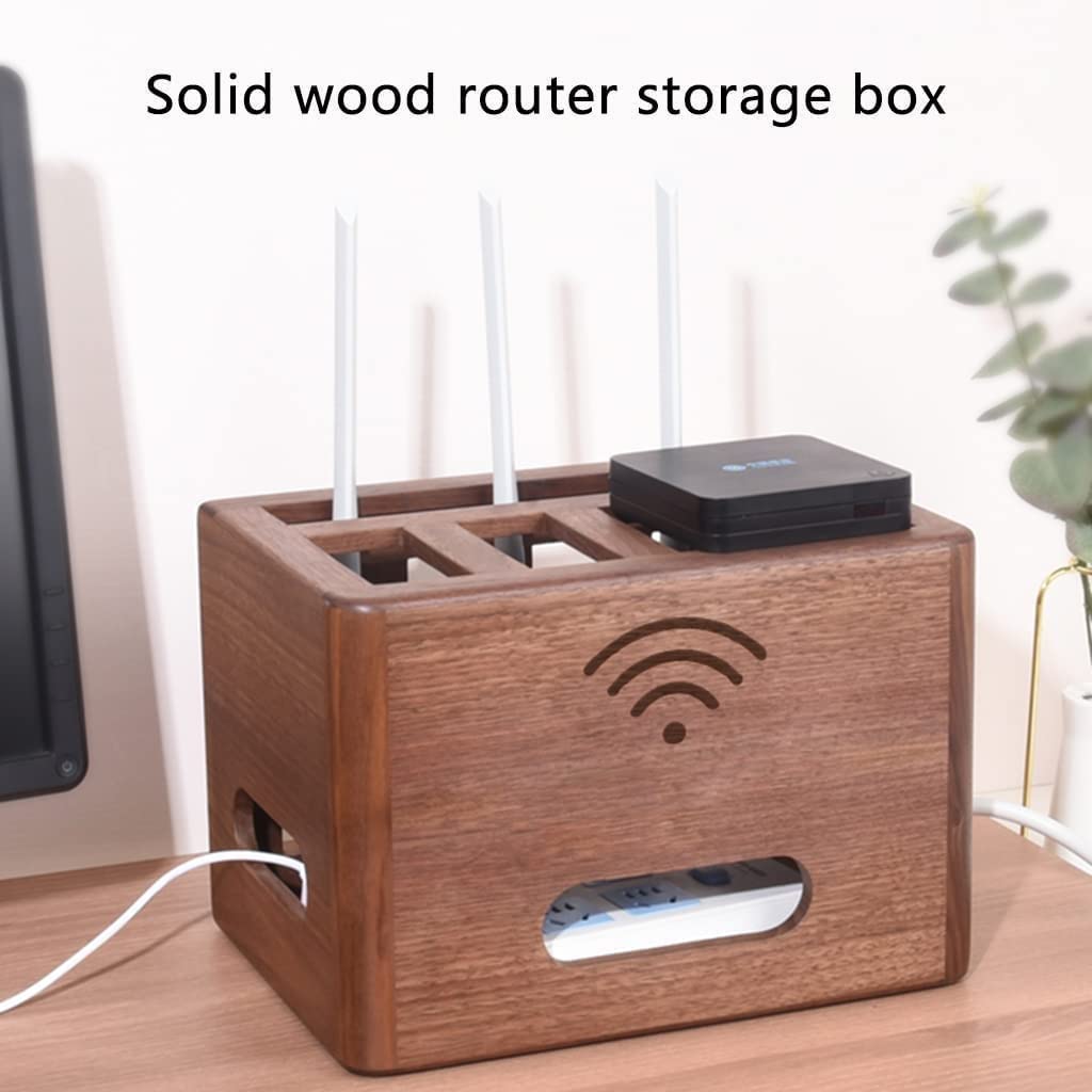 ❀❀❀Wifi-Router-Regal,Desktop-Deko-Box, Aufbewahrungsbox for kabellose Router – Aufbewahrungswandregal, WiFi-Set, Rack-Top-Hängeboxen, Netzkabel-Buchse, Finishing-Box, Desktop-Aufbewahrungsbox, Multifu