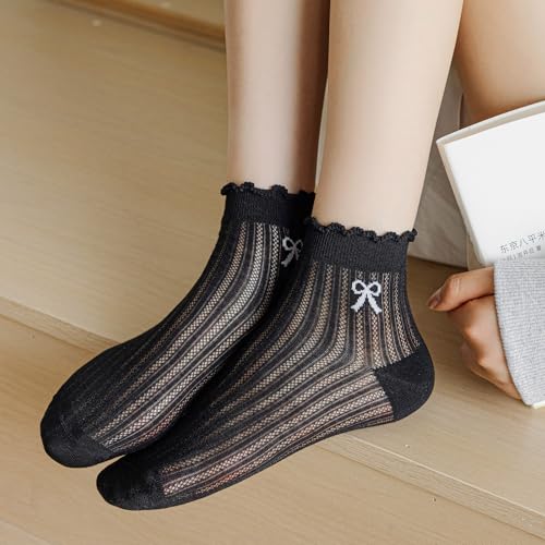 Yomutiur Women’s Seamless Socks - Anti-Pilling, Lightweight, 5 Pairs2