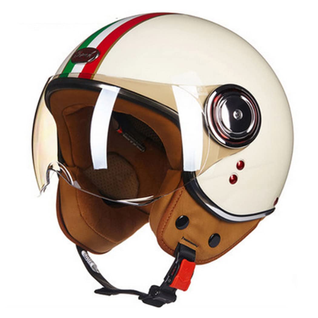 MNBV 3/4 Open Gezicht Motorhelm Retro Motorhelm Mannen Vrouwen Half