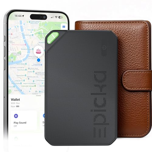 Epicka Wallet Tracker Card Compatible with Apple Find My, 8-Year Maintenance-Free Battery, Tracking Card with NFC, MFi Certified, IP67 Bluetooth Item Locator for Luggage, Passport, 1 Pack, Black