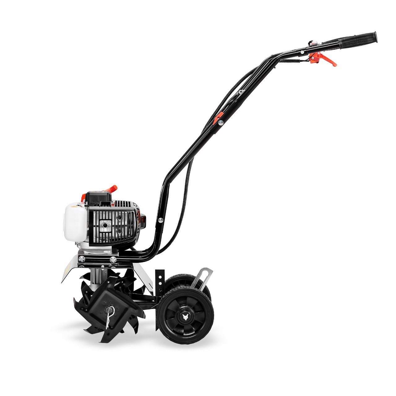 FUXTEC Ackerfräse FX-AF152 – Motorhacke, Bodenfräse mit 2 Takt Motor und 23 cm Breite, einem 51,6 ccm Hubraum, 2 Fräswerkzeuge mit einer Höhe von 70mm - netto Gewicht von 14 Kg