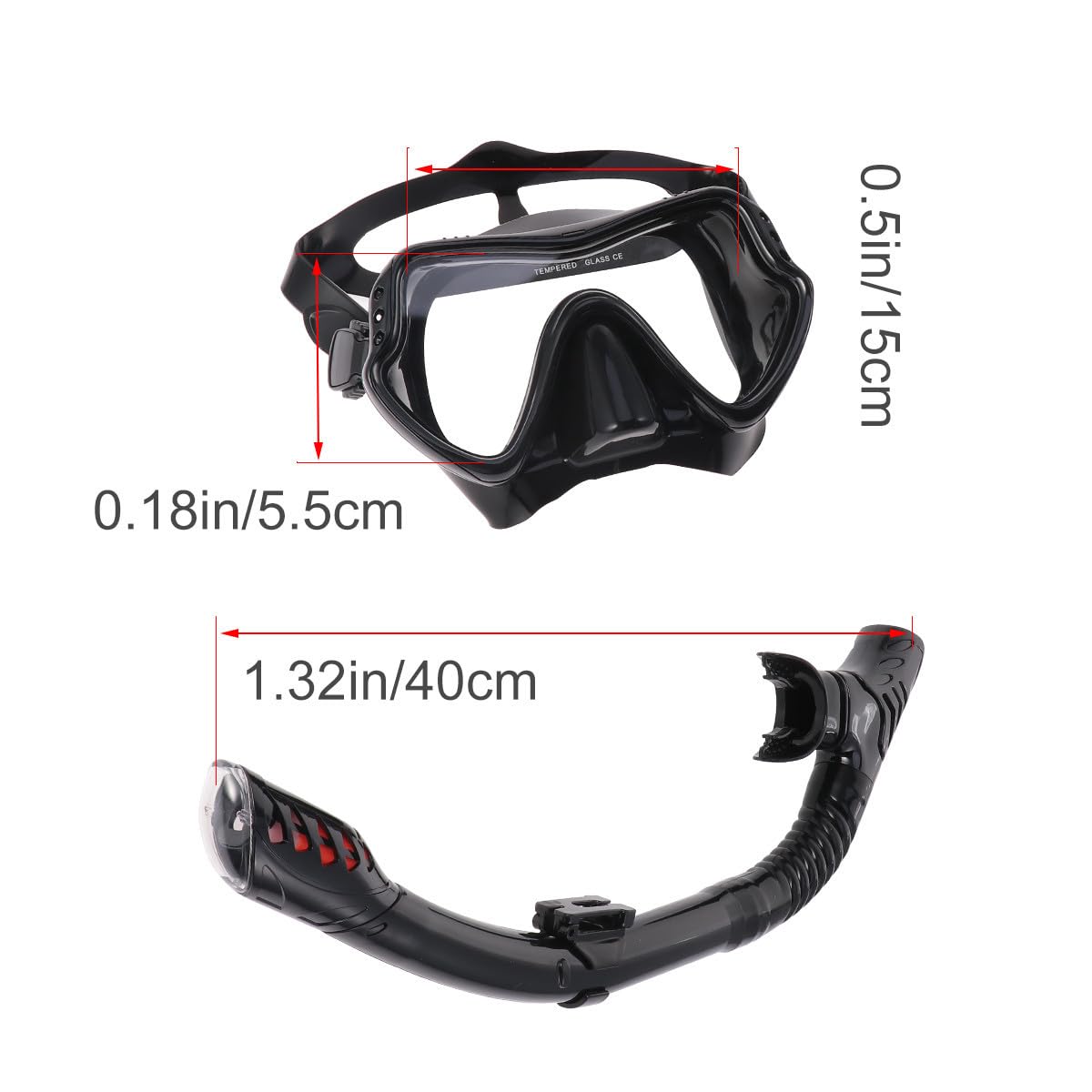 INOOMP Máscara De Snorkel De Silicona para Hombres y Mujeres Kit De Máscaras De Buceo Equipo De Snorkel para Buceo Aguas Abiertas y La Playa