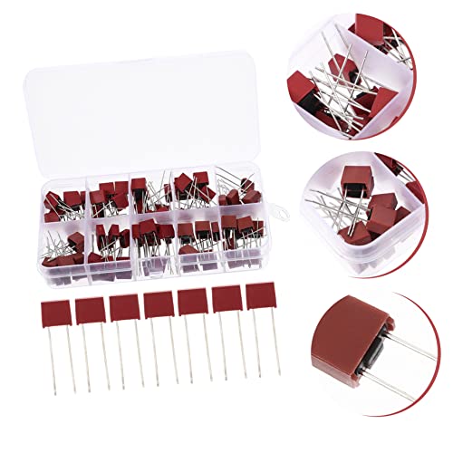 Kit de fusibles de retardo lento HyTrove 1 set, con unidades de 1A a 6.3A, material plástico, forma rectangular miniatura 6