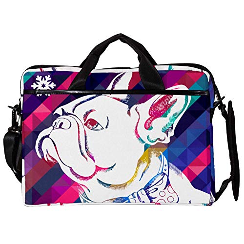 Maletín bandolera para laptop multicolor 11*15in elegante