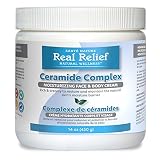 Real Relief Ceramides Complex Cream Moisturizing Face and Body Cream, Rich and Creamy, For dry to ve