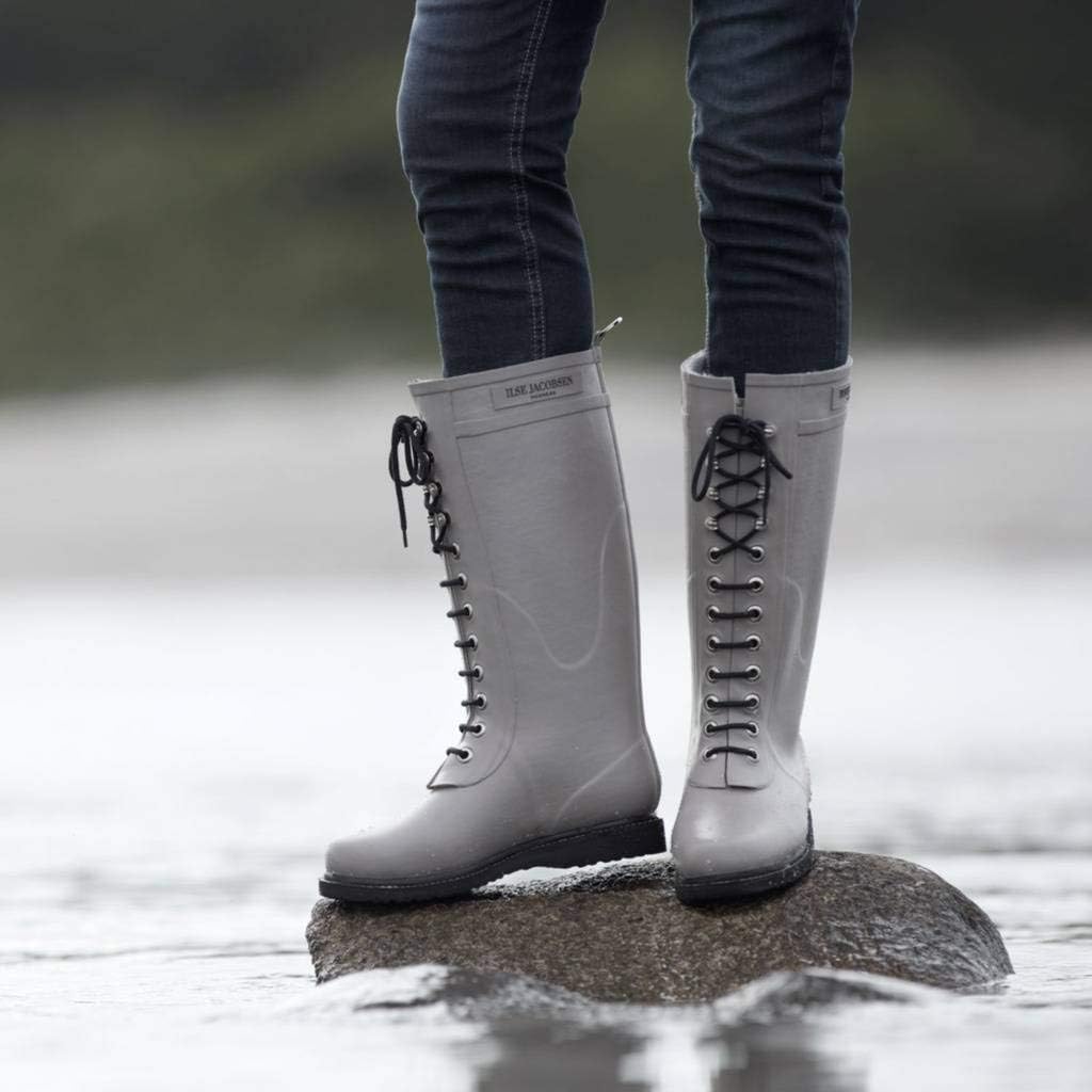 ILSE JACOBSEN イルセヤコブセン レースアップ レインブーツ ILSE