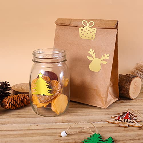 AIEX 120 Pezzi Etichette Adesive Natale, Sigilli