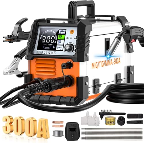 Catálogo para Comprar On-line pantalla digital más recomendados. 46 3 en 1 Soldadora Inverter 300a Máquina Soldar Mig+MMA+TIG 110v/220v, con LCD Pantalla Digital, Soldadora Inversor sin Gas