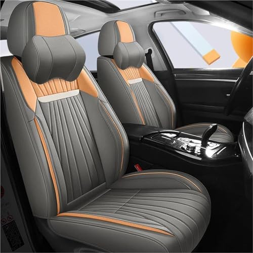 Housses de siège de voiture gris jaune pour Subaru Outback et XV