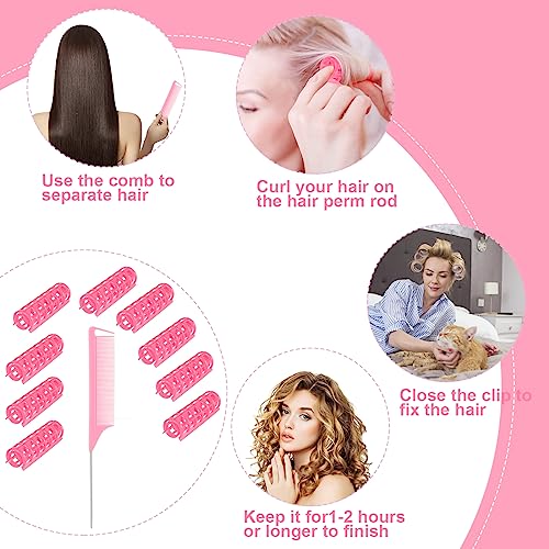 28Pcs Rollers Hair Curlers, Self Grip Hair Rollers,Hair Rollers for Volum, Snap on Hair Curlers Sleep in,for Women Hair Styling No Hair Damaging for Long Hair,Medium and Short Hair - Image 3