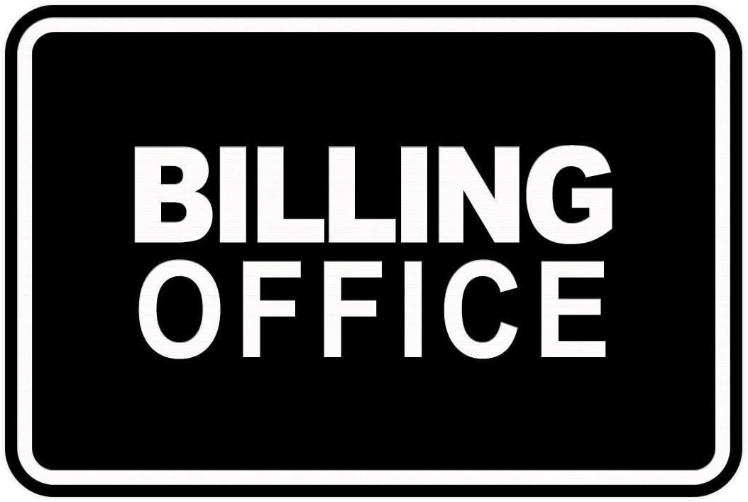 Signs ByLITA Classic Framed Billing Office Sign (Black) - Small