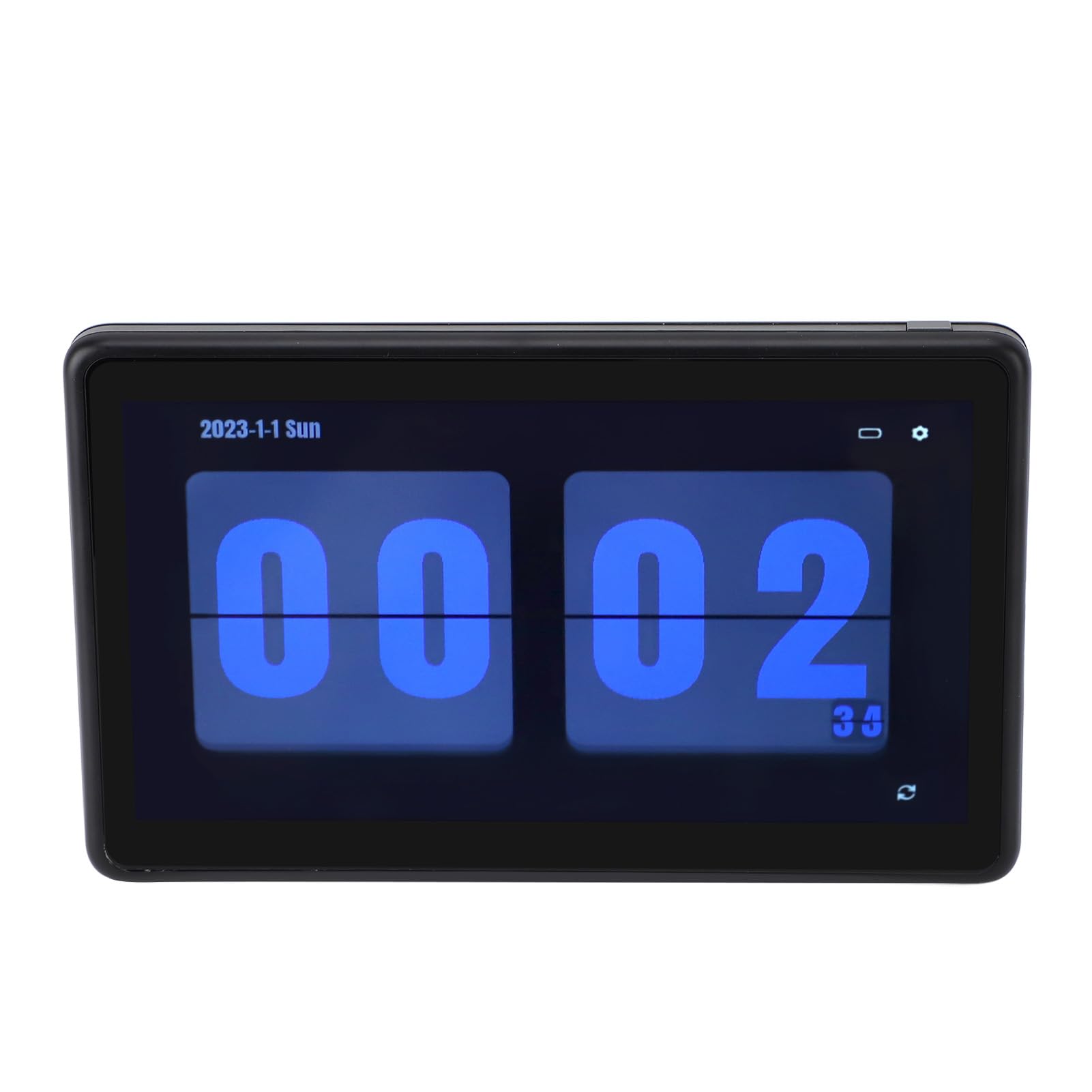 Fafeicy Wireless LCD Digital Flip Clock z domową prognozą Pogody Użyj Wielofunkcyjnego Cyfrowego Zegarka Komputerowego