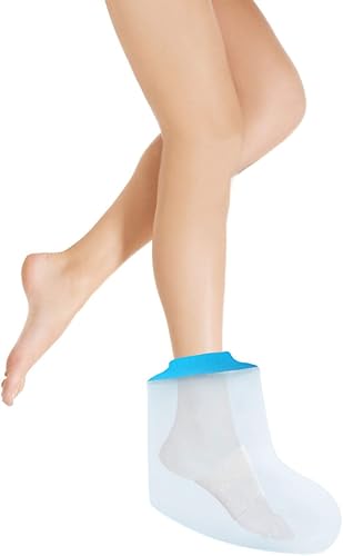 Cubiertas impermeables para patas de ducha protector de fundición reutilizable para adultos funda de fundición para bañarse natación ducha protector