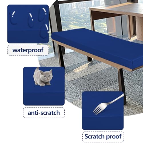 Funda de poliéster negro para banco de terraza con diseño impermeable 5