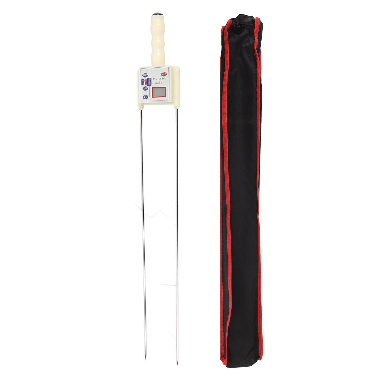 Yosoo Health Gear Medidor de Humedad de Grano Analizador de Humedad de Plástico para Trigo, Maíz, Arroz, Soja con Doble Aguja, Pantalla LED, Informe de Voz, Retroiluminación para Pruebas de (Medio)