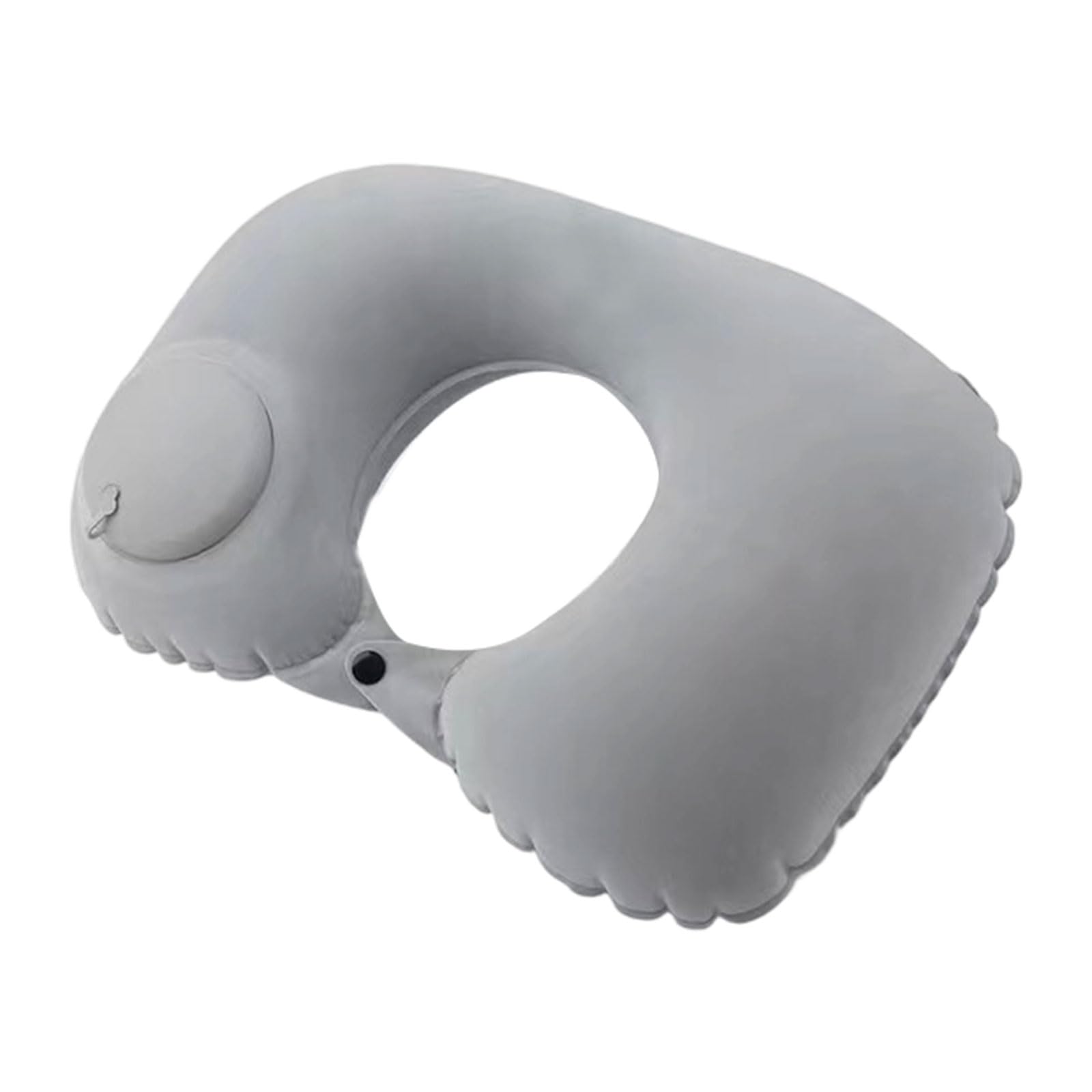 Woedpez Portable Air Pillow with Press to Inflate Feature Foldable for Backpacks Storage Ergonomic Neck Relief Car Travel Pillow