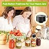 Upgraded 3-in-1 Electric Mason Jar Vacuum Sealer Kit for Mason Jars, Food Savers... #4