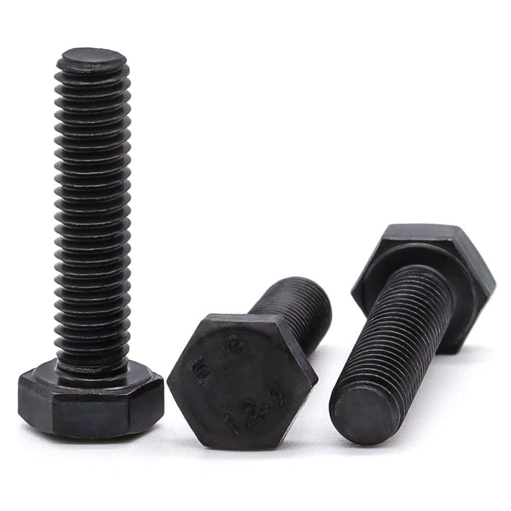 8 Bulloni Testa Esagonale M12-1.75x40mm Grado 12.9 - Acciaio Legato Per Fissaggi Pesanti