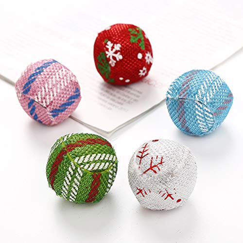 10st Christmas Cat Ball Toys Bijtvast Catnip Cat Teaser Toy Willekeurige kleur - Image 5