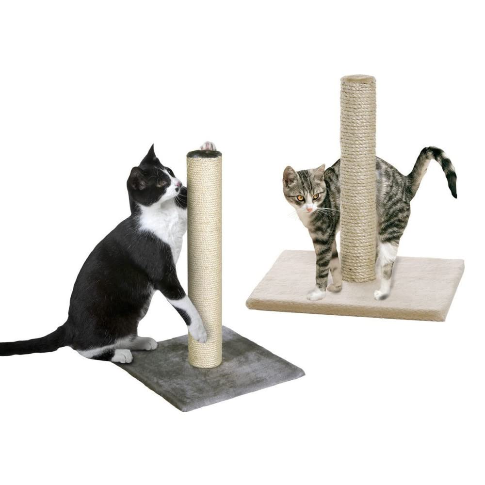 animallparadise - Griffoir Polset Large Couleur Beige 38 x 38 x 59 cm pour Chat