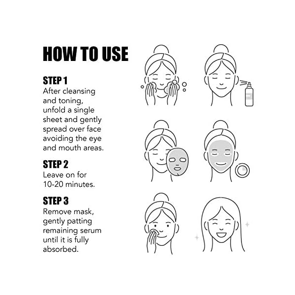 LAPCOS Collagen Sheet Mask, Firming Daily Face Mask with Collagen Peptides for Anti-Aging, Helps to Minimize Wrinkles, Restores Skin Elasticity & Firmness, Korean Beauty Favorite, 5-Pack