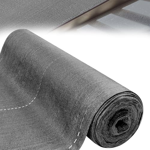 YRHome HDPE Zaunblende Sichtschutz 150 g/m² – 1 x 10 m, UV-beständig, Wetterfest, mit Kabelbinder, Sonnenschutz & Windschutz für Zaun, Balkon, Sportplatz, Garten, Grau