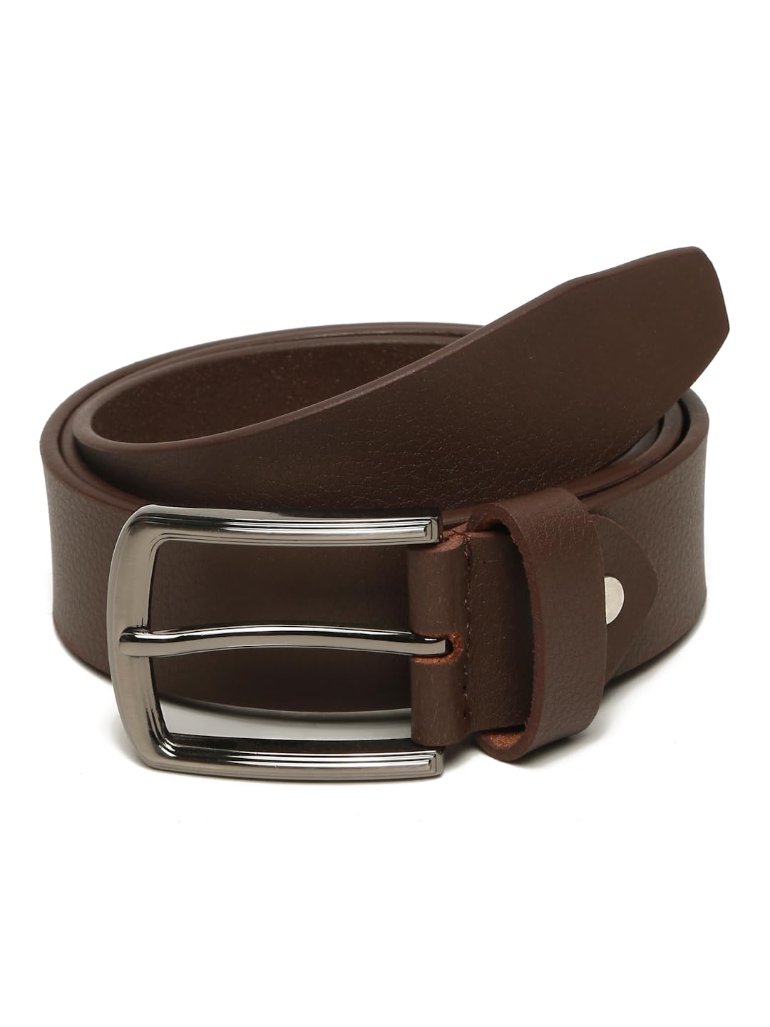 Brown Formal Italian New Buck Leather Belt for Men | Adjustable Waistband up to 42 Inches | Belt for Jeans & Dress Pants | Belt with Heavy Buckle_044-image-40