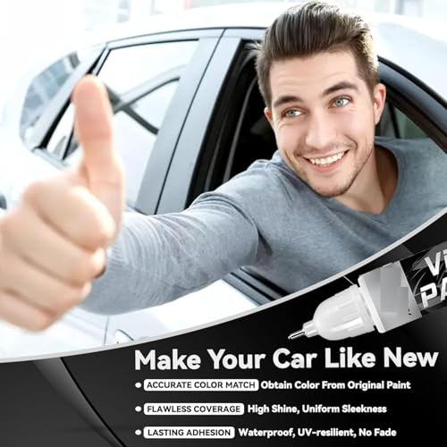 Image of DUNGRANI 2 In 1 White Car Scratch Remover Touch Up Paint Pen | Quick Dry Automotive Paint for Minor, Deep Scratches, Chips & Scuffs | Easy Applicator for Cars & Bikes (Real White)