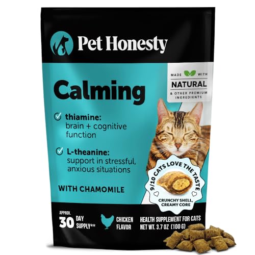 Cat Calming Treats for Anxiety Relief - Dual...