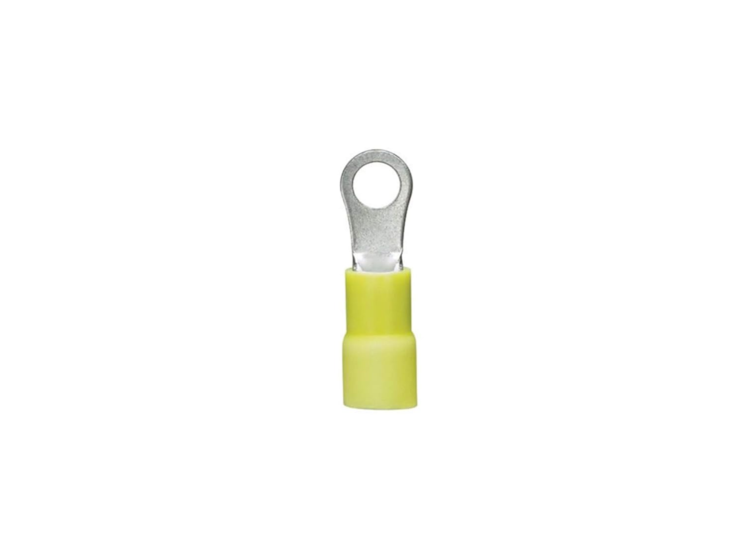 Panduit PV10-10RX-D Ring Terminal, 12 - 10 AWG, #10 Stud, Vinyl Insulated, Expanded Insulation for Large Wire O.D (500-Pack)