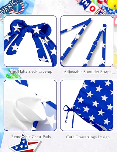 Image of Girls Swimsuit 2 Piece Halterneck Girls Tankini Swimsuit Drawstring Printed Swim Shorts Girl Bathing Suit for 7-18T