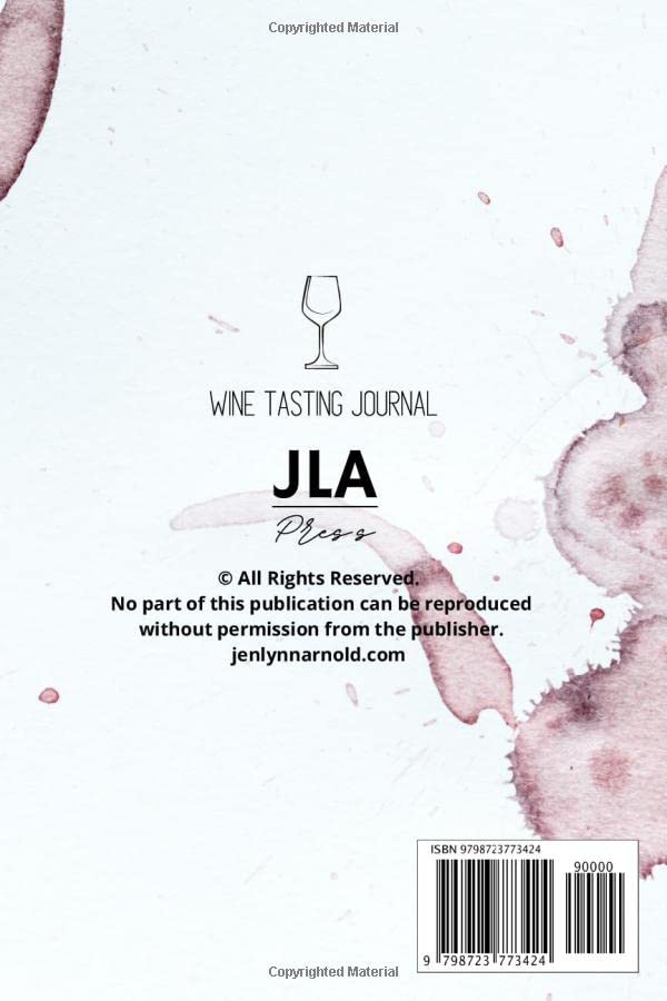 Wine Tasting Journal: A Notebook To Record Your Next Wine Tasting: Notebook, Diary, 120 pages, 6" x 9", Red Wine Stain - Image 2