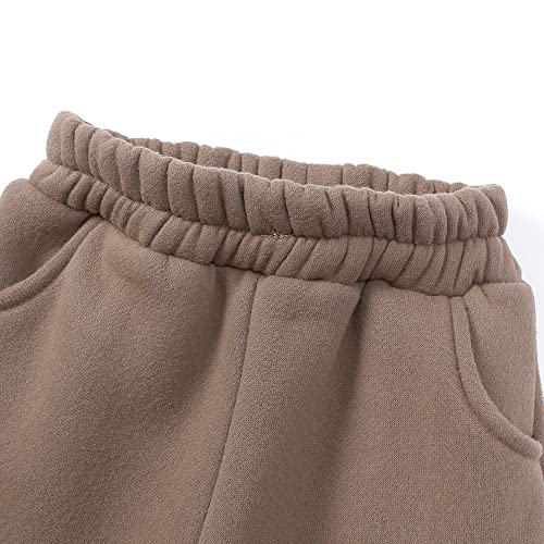 Image of MYGBCPJS Youth 2PCS Jogger Outfits Set Fleece Hooded + Sweatpants Boys Girls Athletic Sweatsuits Pullover Clothes