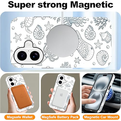 Coque iPhone 16 MagSafe hybride double couche évite cassure et rayure