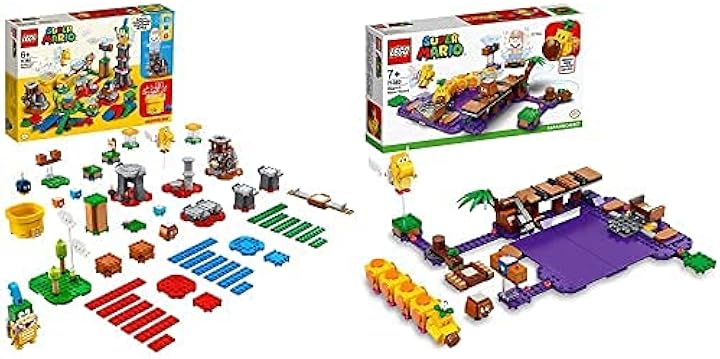 Lego super mario 2 set di costruzioni starter pack e la palude velenosa di torcibruco 71380-71383