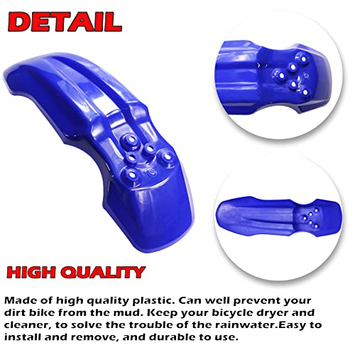 Plastic Front Wheel Mud Guard Fender Crf50 Style 127Cc Pit Pro Trail Dirt Bike-Blue #TOP1
