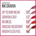 Maybelline Super Stay Ink Crayon Lipstick Makeup, Precision Tip Matte Lip Crayon with Built-in Sharpener, Longwear Up To 8Hrs, On The Grind, Purple Mauve Pink, 1 Count - Image 5