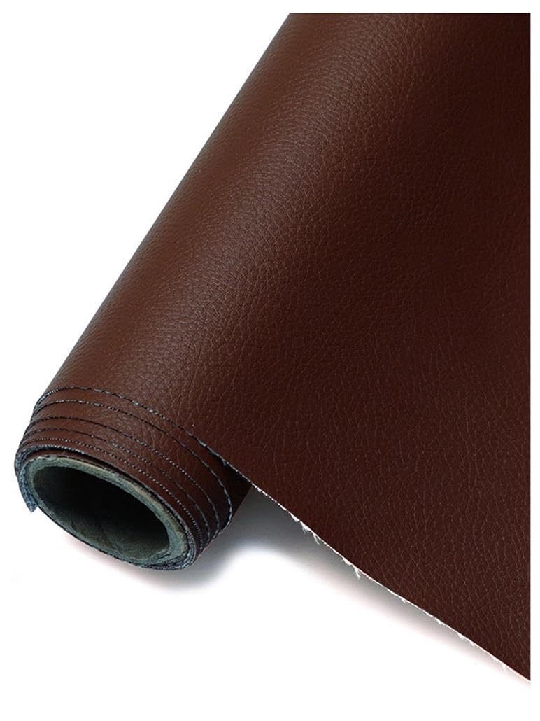 Tissu Cuir Tissu en Simili Cuir Souple, pour ameublement, canapé, chaises, Sacs- Vendu au mètre(Chocolate,1.6X3m)
